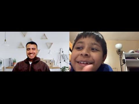 Muhammad recites Surah (Al-Insan)by heart with his teacher Mahmoud Suliman 🥰💘